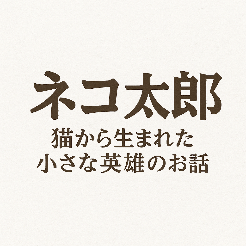 【連載】ネコ太郎～猫から生まれた小さな英雄のお話～第1話